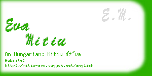 eva mitiu business card